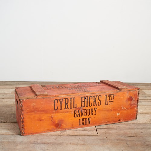 Large Antique Wooden Banana Storage Crate Box – A