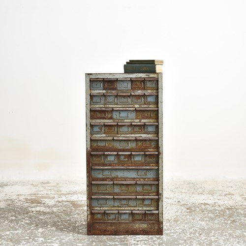 Industrial Metal Drawer Storage Unit