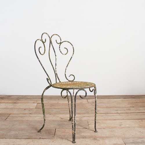 Antique Iron French Decorative Garden Chair