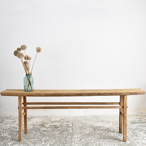 Rustic Antique Elm Console Table – AZ