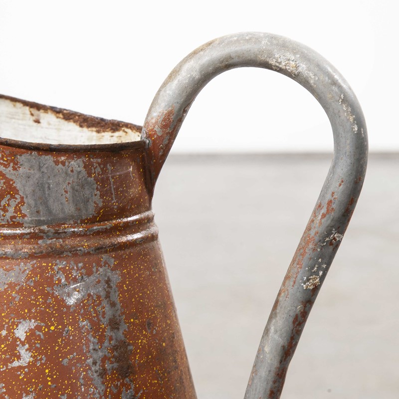1950's Galvanised Large Tin Pitcher - Earth Red-merchant-found-1049c-main-637499254574795844.jpg