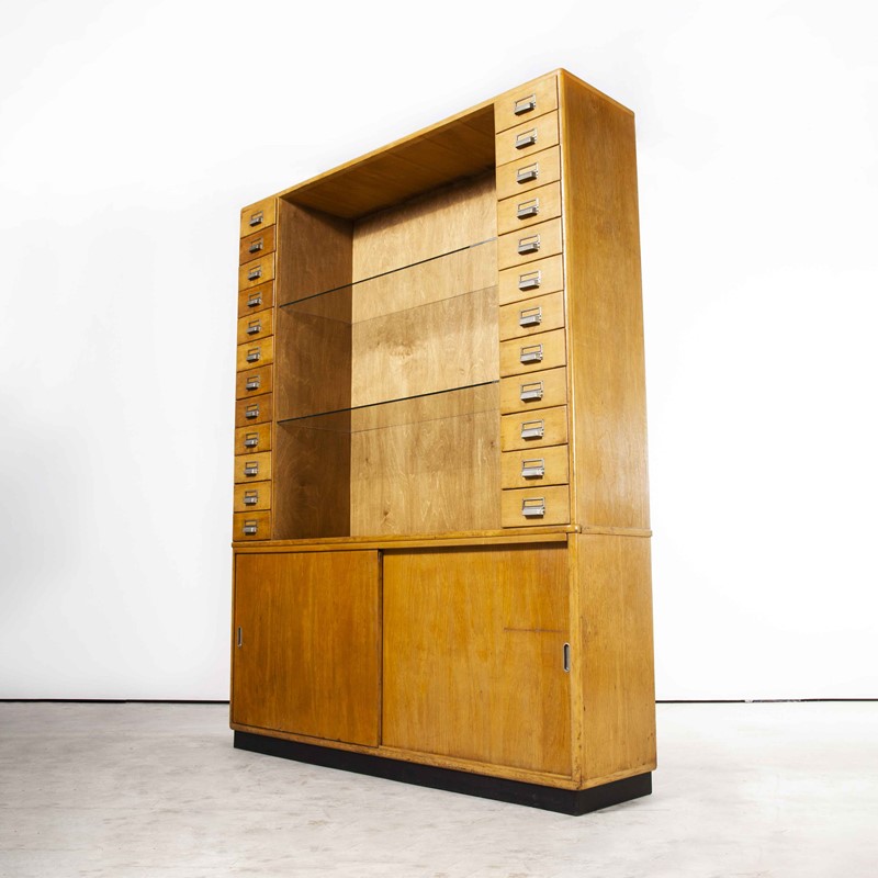 1950’s Large Chemists Birch Display Cabinet Shelf-merchant-found-1053y-main-637577881006907924.jpg