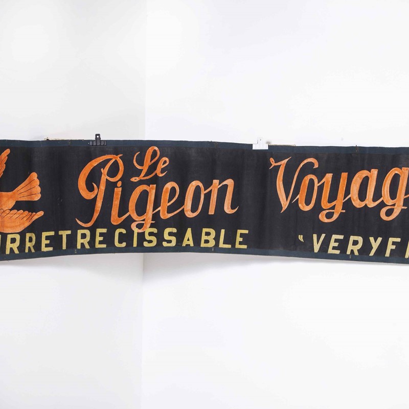 1950's Canvas Advertising Banner - Pigeon Voyageur-merchant-found-11972b-main-637655697990500946.jpg