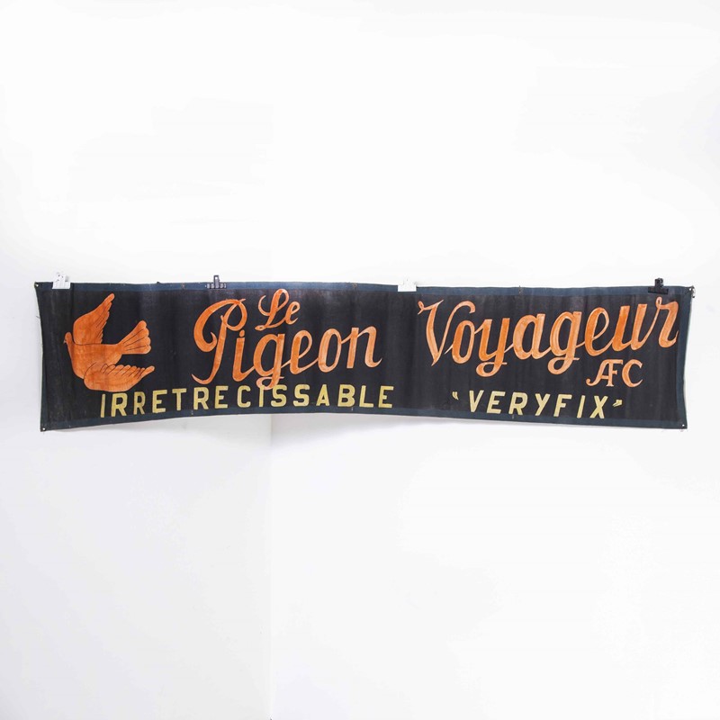 1950's Canvas Advertising Banner - Pigeon Voyageur-merchant-found-11972y-main-637655697804719415.jpg