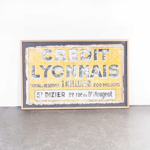 1930's Original Zinc Advertising - Credit Lyonnais