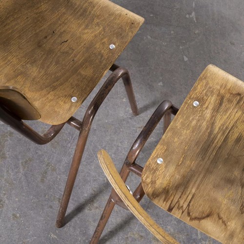 1960'S Elbe Stacking Dining Chairs - Pair