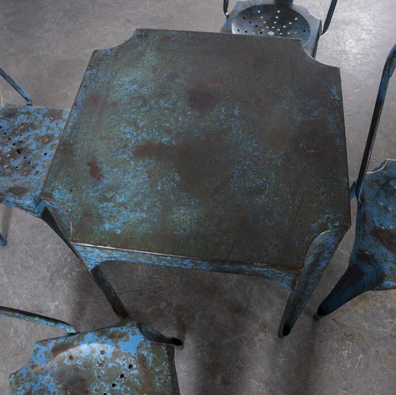 1950's  French Multipl's Table Chair Set - Blue-merchant-found-1652e-main-637915223855717327.jpg