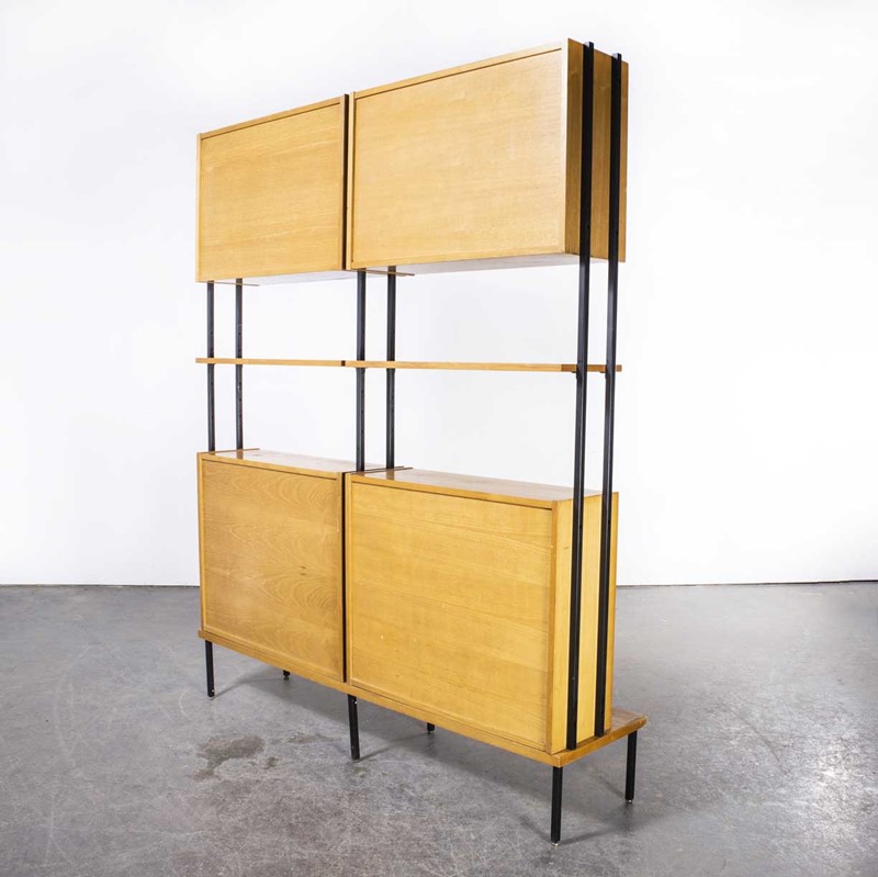 1970's Large Double Open Bookcase - Glass Fronted-merchant-found-1715i-main-637915227554789854.jpg
