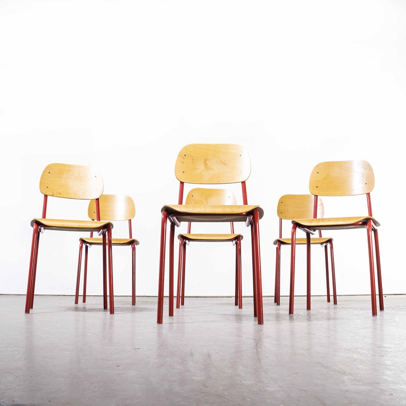 1970's Czech Industrial Chairs - Red - Set Of Six-merchant-found-18106e-main-637949821723350543.jpg
