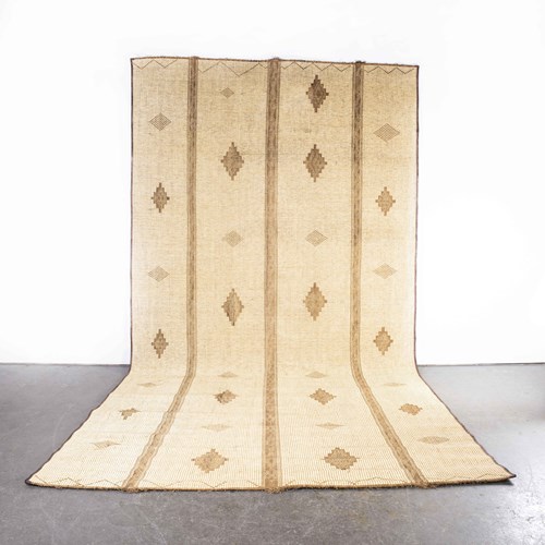 Vintage Very Large Light Tuareg Floor Mat - Five Metre