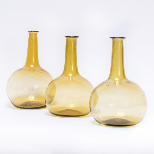 Contemporary Mouth Blown Moroccan Carafe - Ochre