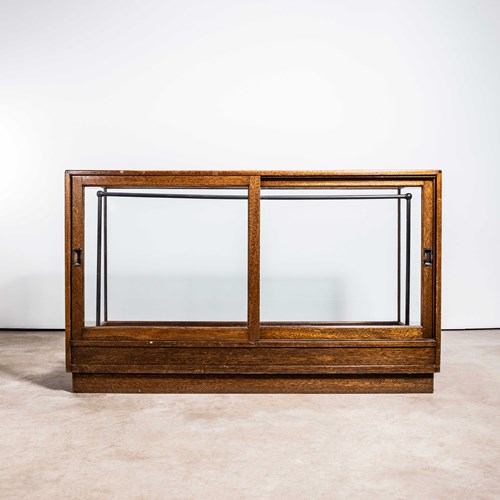 1930'S Compact English Haberdashery Display Cabinet