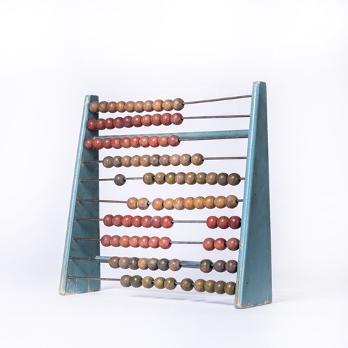 1950'S Vintage Blue Framed Abacus