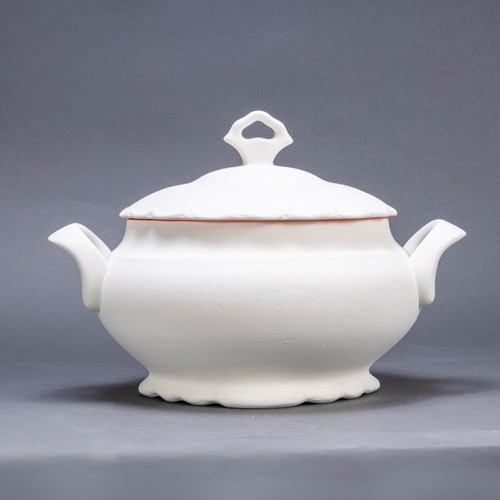 New Old Stock Czech Raw Ceramic - Large Casserole Dish