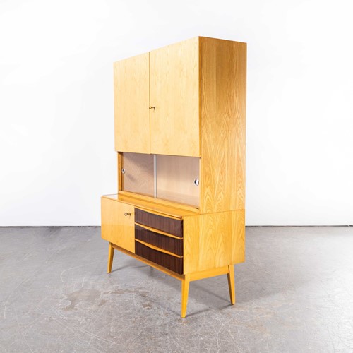 1960's Birch Two Tone Cabinet - Nabytek Czech