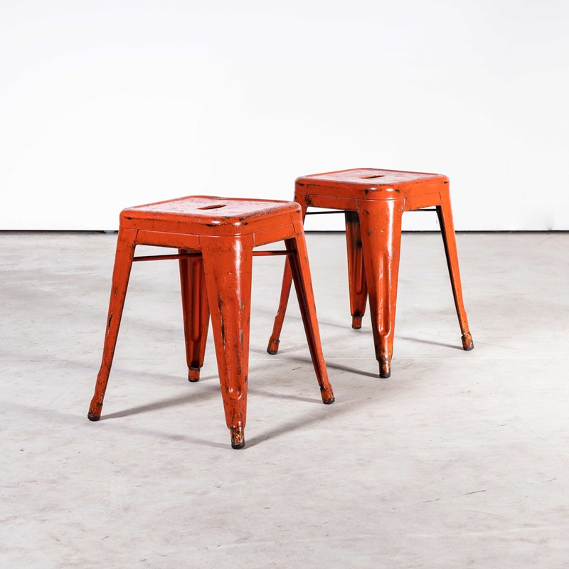 1950's French Tolix H Metal Café Stools Red - Pair-merchant-found-2187y-main-638072076908683123.jpg