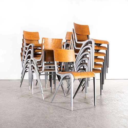  1950'S James Leonard Esavian ESA Stacking Dining Chairs