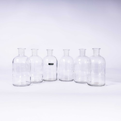 1960'S Vintage Glass Laboratory Flasks - Sulphuric Acid
