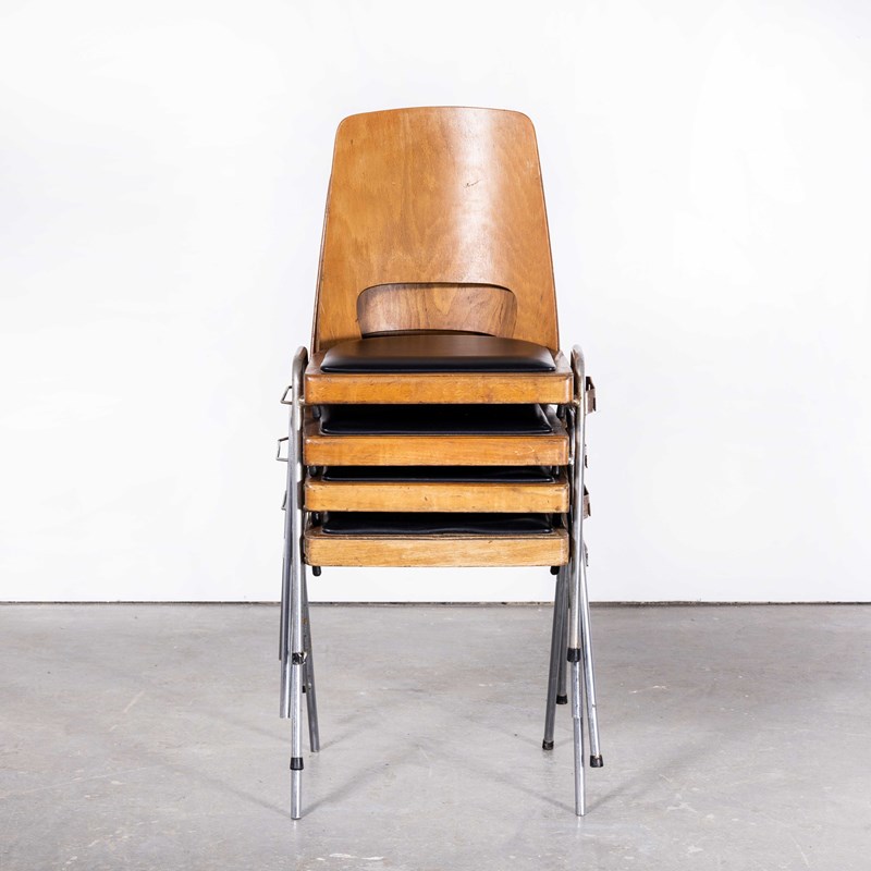 1960'S French Baumann Chrome Leg Bentwood Dining Chairs - Set Of Four-merchant-found-2393c-main-638217243628763799.jpg
