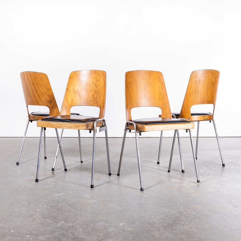1960'S French Baumann Chrome Leg Bentwood Dining Chairs - Set Of Four-merchant-found-2393y-main-638217242951427835.jpg