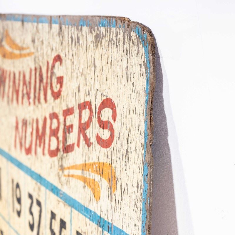 1950'S Original Winning Numbers Large Fairground Sign-merchant-found-2515g-main-638199217937462819.jpg