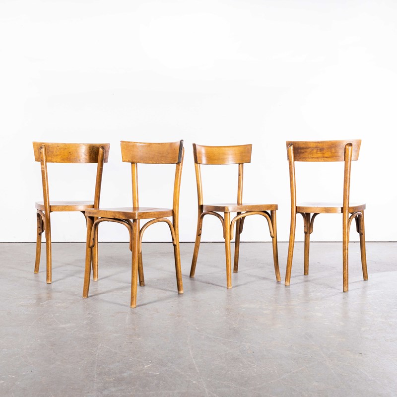 1950’S Bentwood Mid Tan Single Bar Back Dining Chairs – Set Of Four (2582)-merchant-found-2582y-main-638225106829948580.jpg