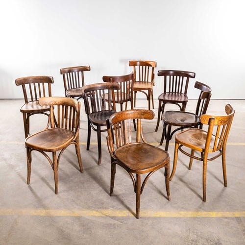 1950'S Standard Classic Bistro Mixed Dining Chairs