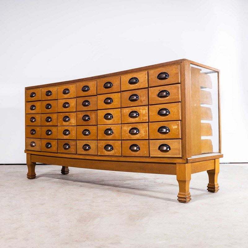 1950'S Glass Fronted  Haberdashery Cabinet - Thirty Five Drawer-merchant-found-2777a-main-638351475109049801.jpg
