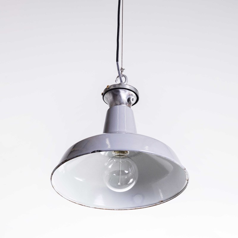 1950'S Industrial White Benjamin Enamelled Pendant Lamps - 16 Inch-merchant-found-2780e-main-638363234227562030.jpg