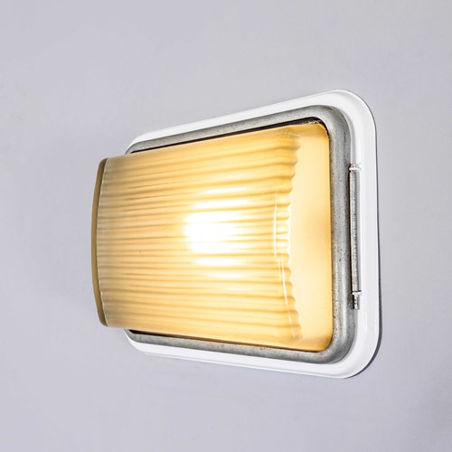 1940'S French Train Wall/Ceiling Lamps/Lights