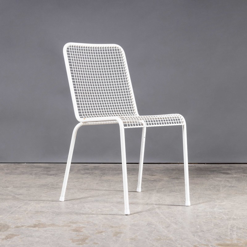 1970'S French Original Wire Mesh White Outdoor Dining Chairs - Various Quantitie-merchant-found-2805999e-main-638272936607512917.jpg