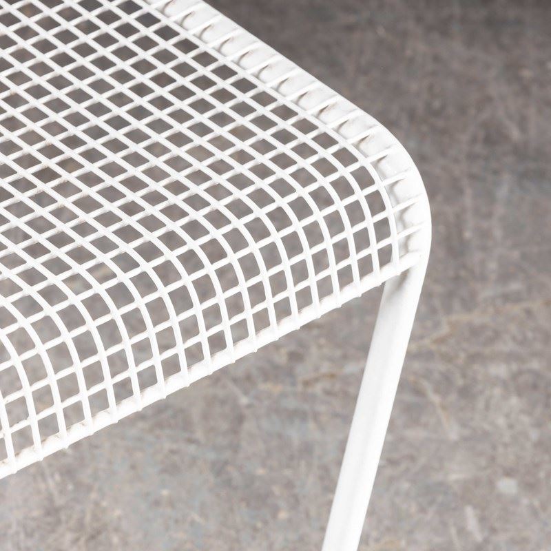 1970'S French Original Wire Mesh White Outdoor Dining Chairs - Various Quantitie-merchant-found-2805999f-main-638272936653919210.jpg