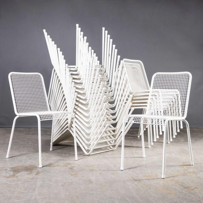 1970'S French Original Wire Mesh White Outdoor Dining Chairs - Various Quantitie-merchant-found-2805999y-main-638272936282630076.jpg