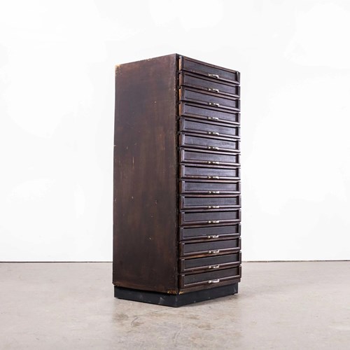 1930'S Multi Drawer Collectors Bank Of Drawers - Fifteen Drawers