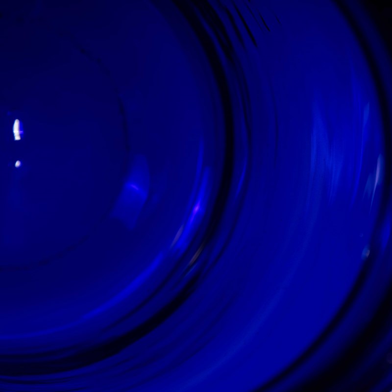 Cobalt Blue Glass Jar - Mid Height Vase - Mouth Blown-merchant-found-2835g-main-638326119018799442.jpg