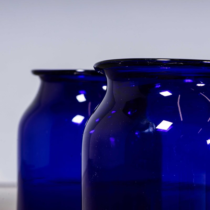 Cobalt Blue Glass Jar - Tall Vase - Mouth Blown-merchant-found-2836a-main-638326122818261901.jpg