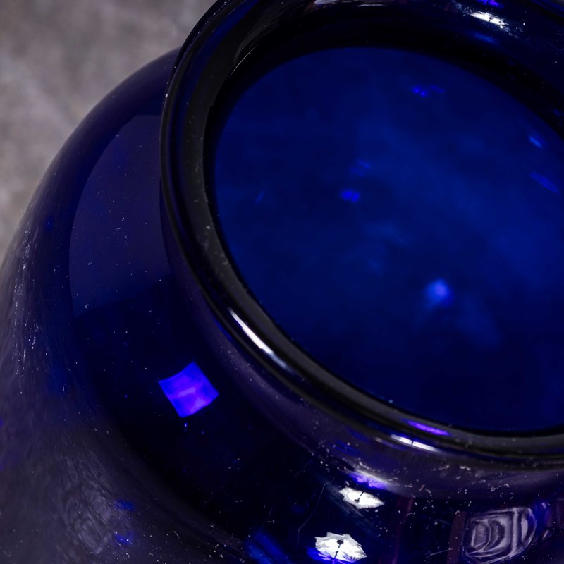 Cobalt Blue Glass Jar - Tall Vase - Mouth Blown-merchant-found-2836e-main-638326123002947752.jpg