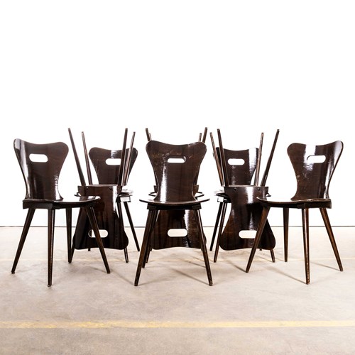  1950’S French Baumann Dark Walnut Classic Dining Chair