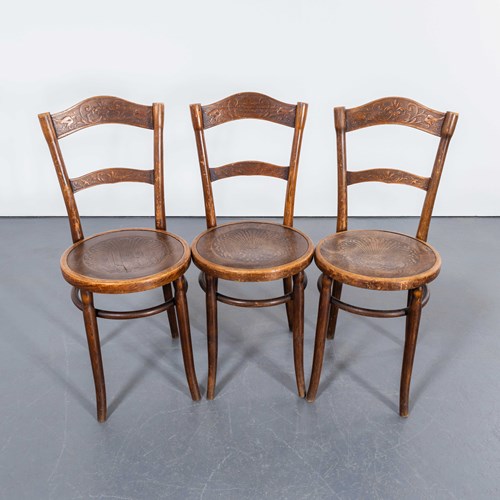 Late 19Th Century Debrecen Bentwood Dining Chairs - Set Of Three