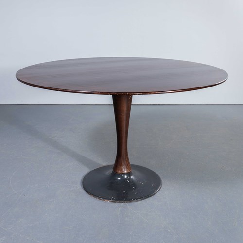 1950'S Round Mid Century Dining Table 120Cm Diameter