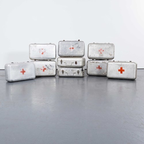 1960'S Original Hungarian Army First Aid Boxes - Large Shape