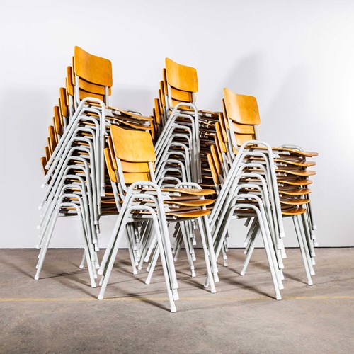 1970'S Simple Stacking University Dining Chairs - Large Quantity Available
