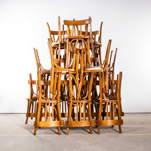 1950’S Baumann Honey Simple Bentwood Dining Chair