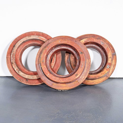 1960'S Industrial Casting Foundry Moulds - Set Of Three Circles