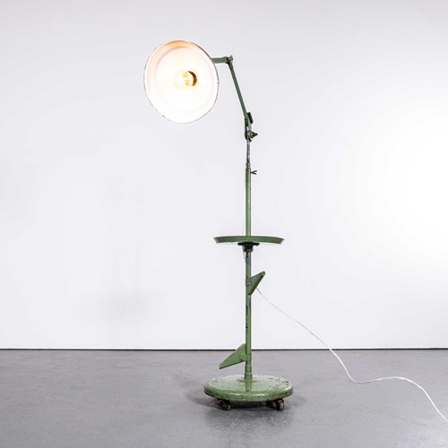 1950'S French Articulated Mechanic's Floor Lamp