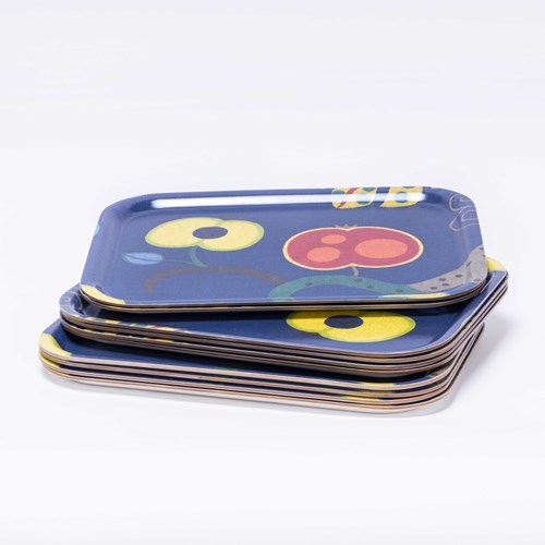 Mid Century Small Graphics Drinks Tray - By Ton