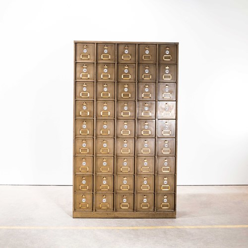 1920'S Original French Industrial Metal Cabinet - Forty Five Klappets