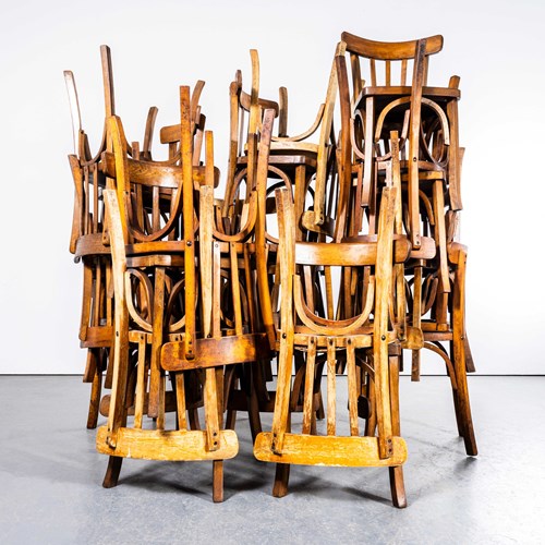 1950'S Honey Oak Classic Luterma Cafe Dining Chairs