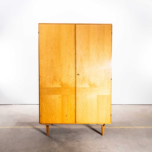 1960'S Blonde Birch Mid-Century Wardrobe