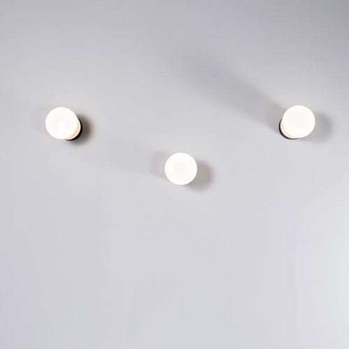 1950’S New Old Stock Opaque Knob Ceiling Or Wall Lamp